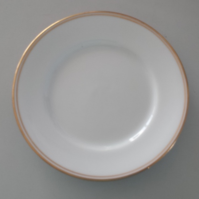 ../frankl24shop/Brotteller rund 15,5cm mit Gold Rand
